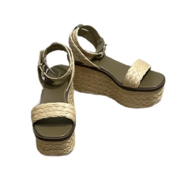 Michael Michael Kors Sandra Straw Platform Sandals - Picture 5 of 13